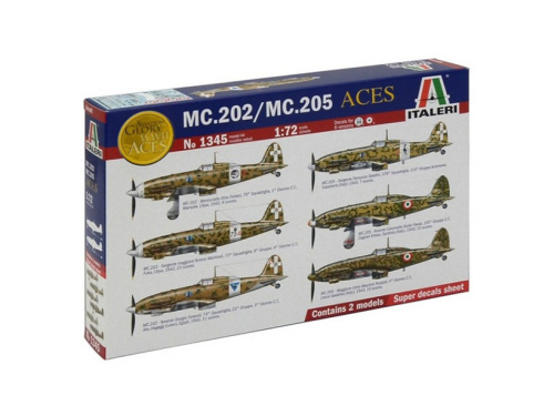 1345 Italeri Итальянские истребители Aces MC.202/ MC.205 (1:72)