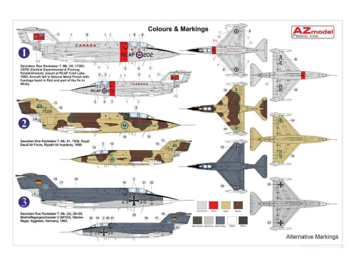 AZ7692 AZ Model Истребитель Rocketeer T.Mk.51/2A/2G (1:72)