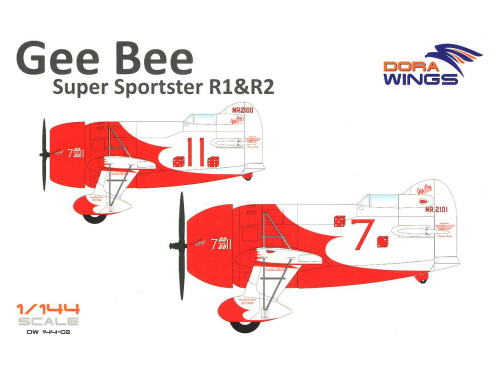 DW14402 Dora Wings Гоночный самолет Gee Bee Super Sportster R1&R-2 (1:144)