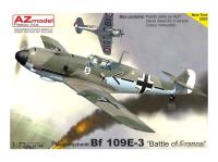 AZ7661 AZ Model Немецкий истребитель Bf-109 E-3 "Battle of France" (1:72)