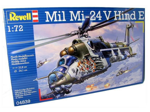 04839 Revell Советский транспортно-боевой вертолёт Mil Mi-24V Hind E (1:72)