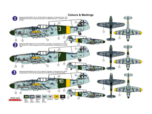 AZ7625 AZ Model Немецкий истребитель Messerschmitt Bf 109G-6 (1:72)
