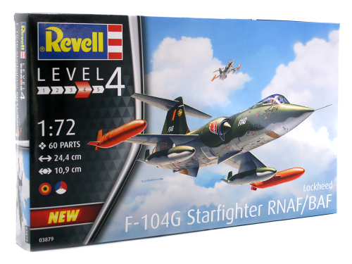 03879 Revell Истребитель-перехватчик Lockheed F-104G Starfighter (1:72)