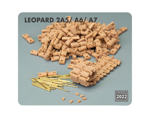 RM-2022 RFM Рабочие гусеничные траки для Leopard 2A5/A6/A7 (3D) (1:35)