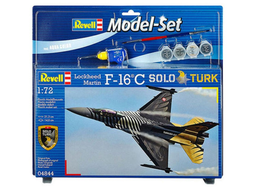 64844 Revell Подарочный набор с самолетом F-16 C SOLO TÜRK (1:72)