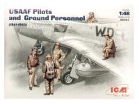 48083 ICM Фигуры Пилоты и техники ВВС США (1941-1945) (1:48)