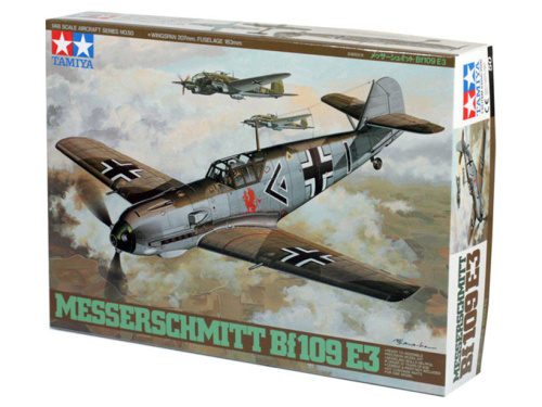 61050 Tamiya  Немецкий истребитель Messerschmitt Bf-109 E-3 (1:48)