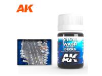 AK-302 AK-Interactive Эмалевая смывка Wash for Grey Decks (Палубы кораблей), 35 мл.