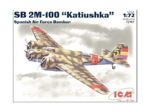 72161 ICM СБ 2М-100 "Катюшка", бомбардировщик ВВС Испании (1:72)