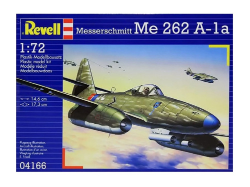 04166 Revell Реактивный немецкий самолет Ме 262 А-1а (1:72)