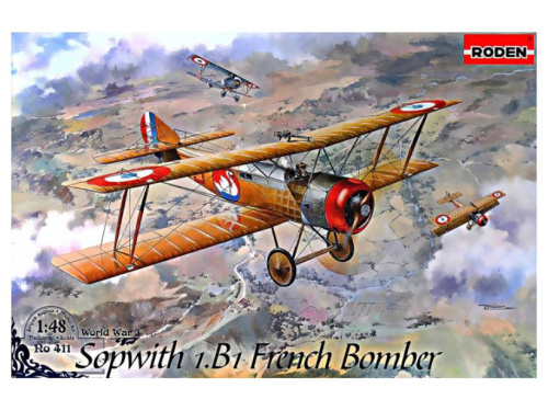 Rod411 Roden Бомбардировщик Sopwith 1.B1 French Bomber (1:48)
