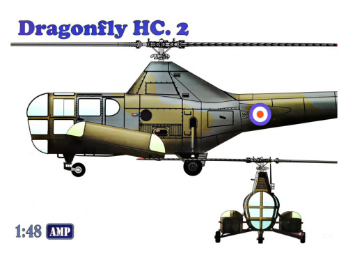 AMP48-003 AMP Вертолёт аварийно-спасательный Westland WS-51 Dragonfly HC.2 (1:48)