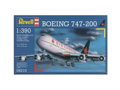 04210 Revell Пассажирский авиалайнер Боинг 747-200 (1:390)