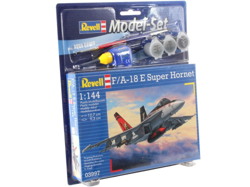 63997 Revell Подарочный набор с моделью американского истребителя F/A-18E Super Hornet (1:144)