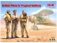 32106 ICM Пилоты ВВС Великобритании в тропической униформе (1939-1943) (3 фигуры) (1:35)