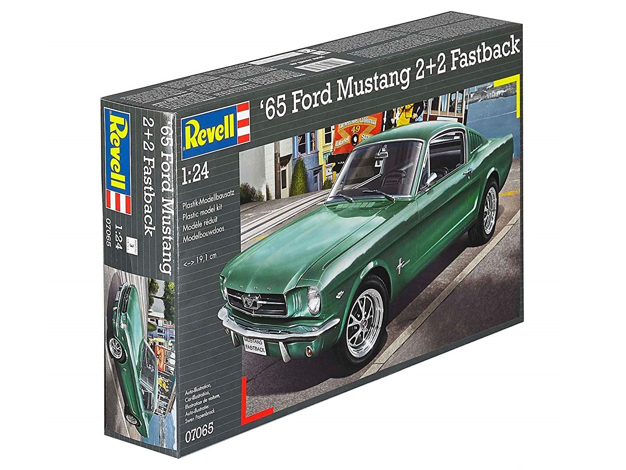 07065 Revell Автомобиль Ford Mustang 2+2 Fastback 1965 (1:24) купить  сборную модель в интернет-магазине Моделист - Доставка по всей России