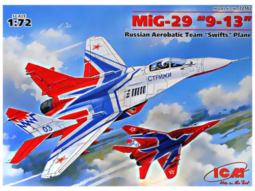 72142 ICM Советский истребитель МиГ-29 9-13 пилотажной группы Стрижи (1:72)