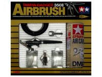 74405 Tamiya Аэрограф Badger 350 II с баллоном сжатого воздуха и переходником