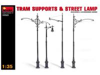 35523 MiniArt Трамвайные столбы и уличный фонарь (1:35)