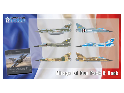 SH72414 Special Hobby Многоцелевой истребитель Mirage F.1 2в1+Книга (1:72)