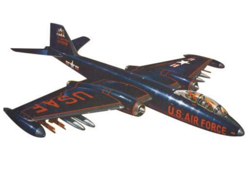 00025 Revell Самолет - бомбардировщик-разведчик Martin B-57B (1:80)
