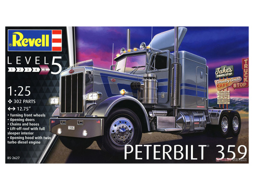 12627 Revell Седельный тягач Peterbilt 359 (1:25)