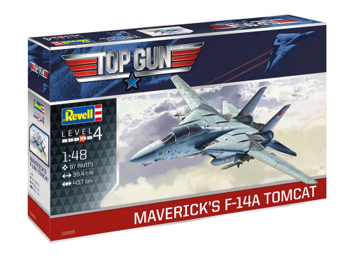 03865 Revell Американский палубный истребитель Maverick's F-14A Tomcat "Top gun" (1:48)