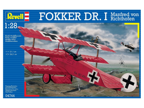 04744 Revell Немецкий биплан Fokker Dr.I (1:28)