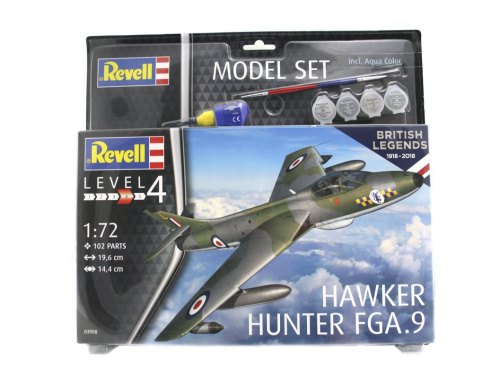 63908 Revell Подарочный набор. Британский истребитель Hawker Hunter FGA. 9 (1:72)