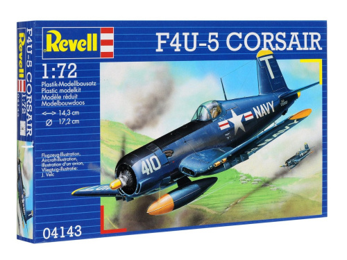 04143 Revell Палубный одноместный истребитель F4U Корсар (1:72)