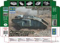 72005 Master Box Британский танк МК II «Самец», период Битвы под Аррасом, 1917 г. (1:35)