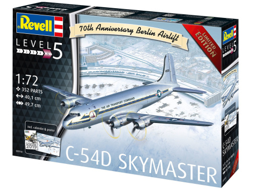 03910 Revell Американский военно-транспортный самолёт Douglas C-54 Skymaster (1:72)