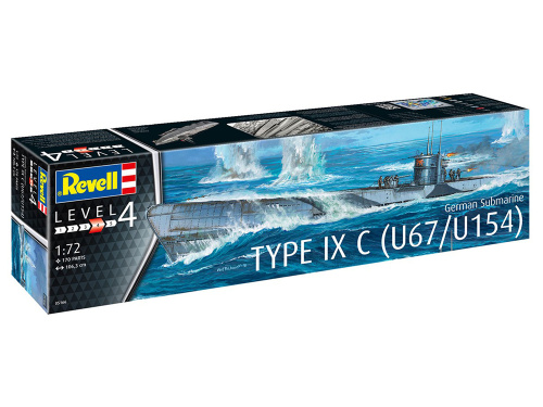 05166 Revell Немецкая подводная лодка типа IX C (early turret) (1:72)