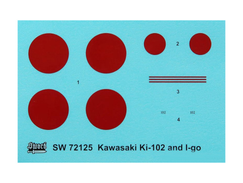 SW72125 Sword Истребитель-бомбардировщик Ki-102b с снарядом I-Go Otsu (1:72)