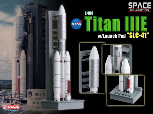 56342 Dragon Космический аппарат Titan IIIE с платформой "SLC-41" (1:400)