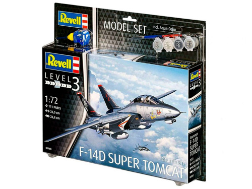 63960 Revell Подарочный набор. Американский самолет F-14D Super Tomcat (1:72)