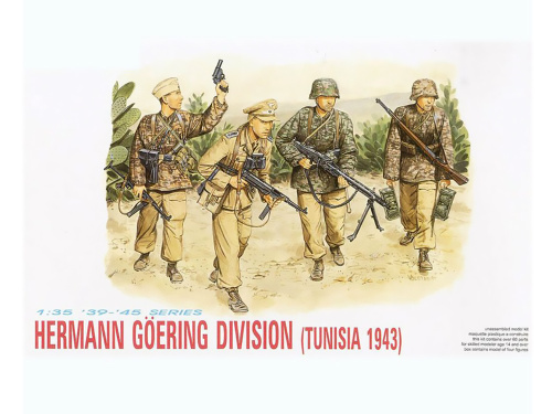 DR6036 Dragon Немецикие солдаты дивизии "Герман Геринг" (Тунис 1943) (1:35)