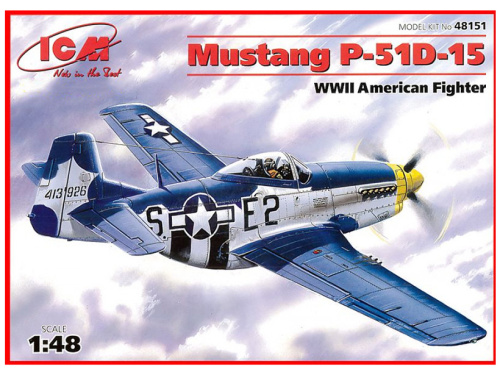 48151 ICM Мустанг P-51 Д-15, американский истребитель ІІ Мировой войны (1:48)