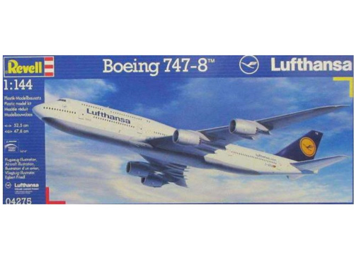 04275 Revell Самолет Boeing 747-8 Lufthansa (1:144)