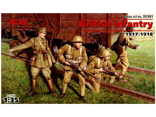 35301 ICM Фигуры Британская пехота (1917-1918) (1:35)