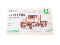 Конструктор из дерева. КРАЗ-255Б1, бортовой, 1:43. Baumi 12007