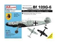 AZ7627 AZ Model Немецкий истребитель Bf-109 G-6 "JG 300 Wilde Sau" (1:72)