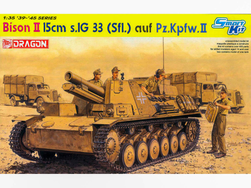 6440 Dragon Немецкая САУ Bison II 15cm sIG 33(Sfl) auf Pz.Kpfw.II (1:35)