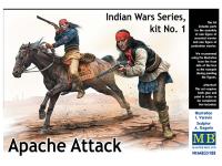 35188 Master Box Серия индейских войн, Апачи в атаке, набор № 1. (1:35)