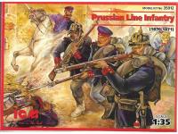 35012 ICM Фигуры Прусская линейная пехота, франко-прусская война (1870-1871) (1:35)