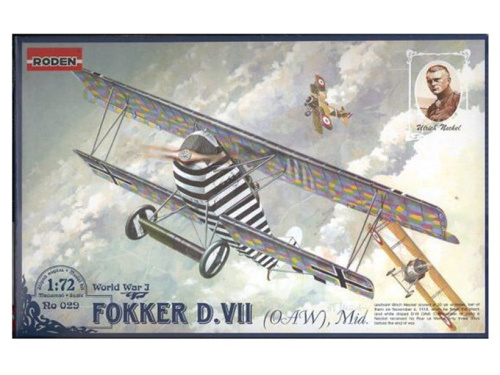 Rod029 Roden Лёгкий манёвренный истребитель Fokker D.VII MID (1:72)