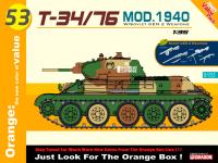 9153 Dragon Советский средний танк T-34/76 образца 1940 г. и советское стрелковое вооружение (1:35)