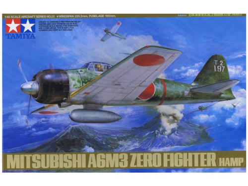 61025 Tamiya Японский истребитель Mitsubishi А6М3 Type 32 Zero Fighter (Hamp)) (1:48)
