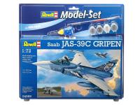 64999 Revell Подарочный набор со шведским истребителем Saab JAS 39C Gripen (1:72)