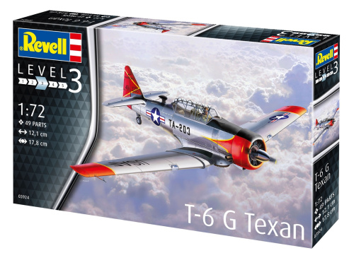 03924 Revell Американский легкий учебный самолет T-6 G Texan (1:72)